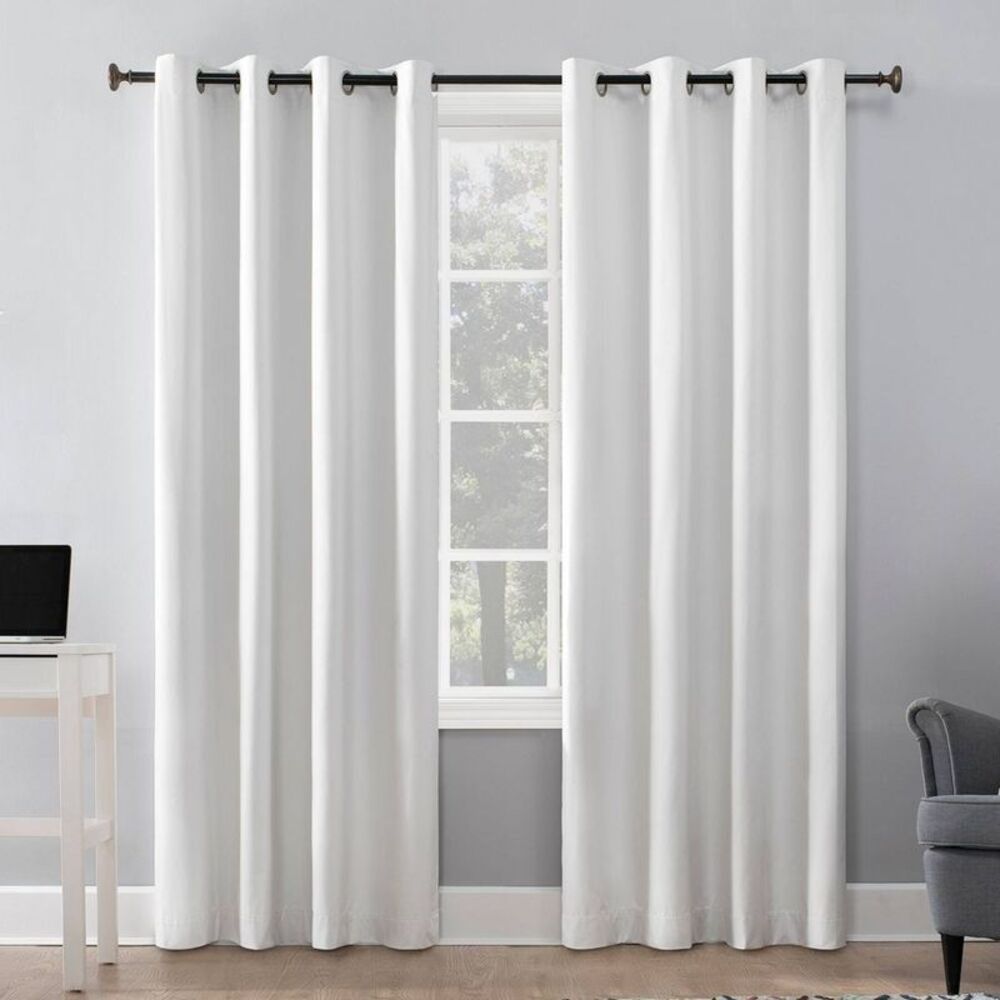 Sun Zero - 50"x63" Sun Zero 100% Blackout Duran Thermal Insul White